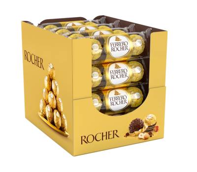 Praline Rocher gusto cioccolato nocciola pacco 3 pezzi Ferrero - 4291 - 1