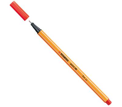 Fineliner Point 88 - tratto 0,4 mm - rosso chiaro 48 - conf. 10 pezzi - Stabilo - 88/48 - 4006381493215 - DMwebShop
