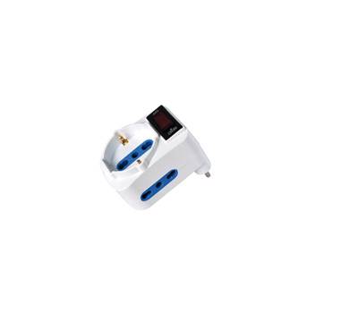 Adattatore con spina 10A orizzontale 2 prese bipasso 10-16A + 1 presa Schuko - MKC - 492519356 - 8006012339451 - DMwebShop