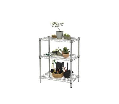 Kit scaffale Archimede Outdoor - 3 ripiani - acciaio zincato - 36 x 60 x 75 cm - cromato - Serena Group - ZN1424-3 - 8032937534602 - DMwebShop