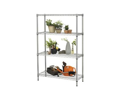 Kit scaffale Archimede Outdoor - 4 ripiani - acciaio zincato - 36 x 90 x 137 cm - cromato - Serena Group - ZN1436-4 - 8032937534633 - DMwebShop