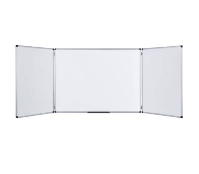 Lavagna magnetica Maya Trio - 90x240 cm - aperta - bianco - Bi-office - TR02030207170 - 5603750517733 - DMwebShop