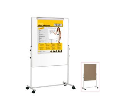 Lavagna Duo a doppia superficie - bianca-sughero - 100 x 100 cm - Bi-office - EA6048075 - 5603750506874 - DMwebShop