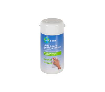 Salviette di pulizia per lavagne bianche Earth-it - conf. 100 pezzi - Bi-office - BC08 - 5603750620013 - DMwebShop