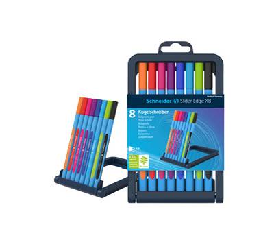 Penna a sfera Slider Edge - tratto XB - colori assortiti - astuccio 8 pezzi - Schneider - P152279 - 4004675119742 - DMwebShop