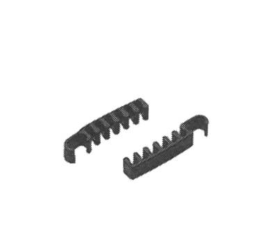 Coppia ganci di unione per sedute serie Dado - regolabile - nero - Unisit - ACCAG315R - 8050043748171 - DMwebShop