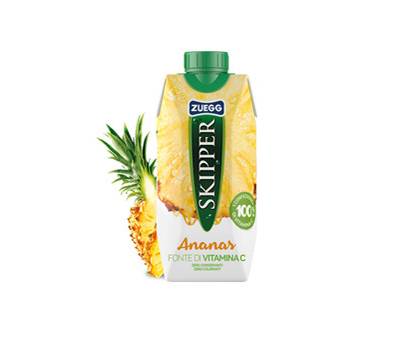 Succo Skipper - gusto ananas - brick 330 ml - conf. 18 pezzi - Zuegg - ZUFAN - 80354710 - DMwebShop