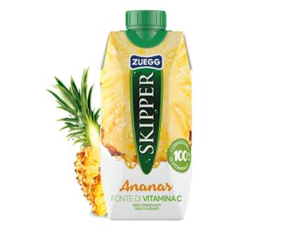 Succo Skipper - gusto ananas - brick 330 ml - conf. 18 pezzi - Zuegg - ZUFAN - 80354710 - DMwebShop