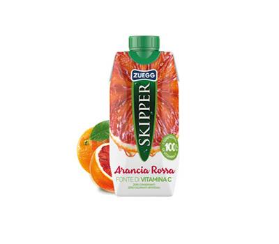 Succo Skipper - gusto arancia rossa - brick 330 ml - conf. 18 pezzi - Zuegg - ZUFRO - 80354734 - DMwebShop