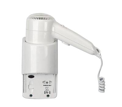 Asciugacapelli da hotel Yul Basic aggancio laterale con presa 20x10x22,1 cm 1200 W 220,240 V ABS bianco Medial 704001 - 6958