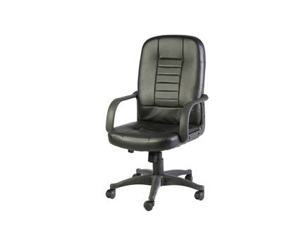 Poltrona direzionale Detroit con ruote e braccioli nero - 8924