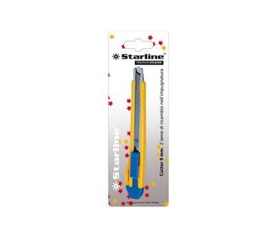 Cutter con bloccalama Premium - 9 mm - 2 lame incluse - Starline - STL SX-42 - STL (SX-42) - 8025133102942 - DMwebShop