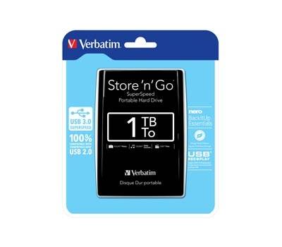 Hard disk - Store 'N'Go Usb 3.0 - Nero - 1Tb - Verbatim - 53023 - 23942530237 - DMwebShop