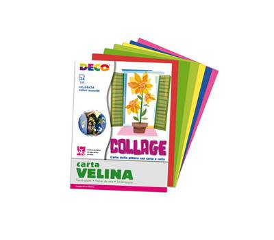 Album di carta velina - 24 x 34 cm - colori assortiti - 24 fogli - Deco - 706/24 - 8004957008227 - DMwebShop