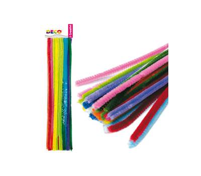 Ciniglia animata - diametro 9 mm - lunghezza 30 cm - colori assortiti - busta 30 fili - Deco - 1705/G - 8004957027471 - DMwebShop