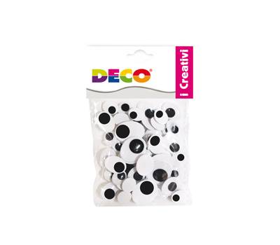 Occhietti adesivi ovali - misure assortite ovali - busta 50 pezzi - Deco - 11496 - 8004957114966 - DMwebShop