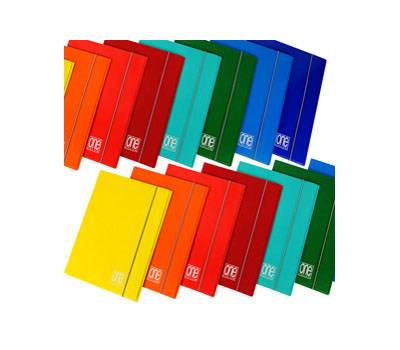 Cartellina One Color - con elastico - 3 lembi - 26 x 35 cm - dorso 12 mm - colori assortiti - conf. 6 pezzi - Blasetti - 6506 - 8007758165069 - DMwebShop