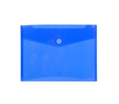 Busta a tasca con chiusura in velcro - PPL - 24 x 32 cm - blu-trasparente - conf. 5 pezzi - Exacompta - 56422E - 3130630564225 - DMwebShop
