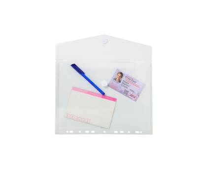 Busta forata con chiusura in velcro - PPL - 24 x 32 cm - trasparente - conf. 5 pezzi - Exacompta - 57381E - 3130630573814 - DMwebShop