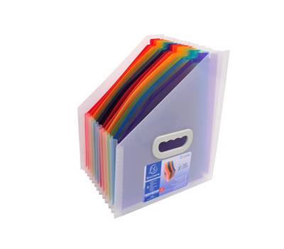Classificatore portariviste Crystal - 12 tasche - PP - 26,5 x 32,5 cm - Exacompta - 55598E - 3130630555988 - DMwebShop