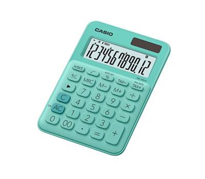 Calcolatrice da tavolo - MS-20UC - 12 cifre - verde - Casio - MS-20UC-GN-W-EC - 4549526612763 - DMwebShop
