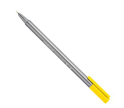 Penna Fineliner triplus - tratto 0,3 mm - giallo - conf. 10 pezzi - Staedtler - 334-1 - 4007817334171 - DMwebShop