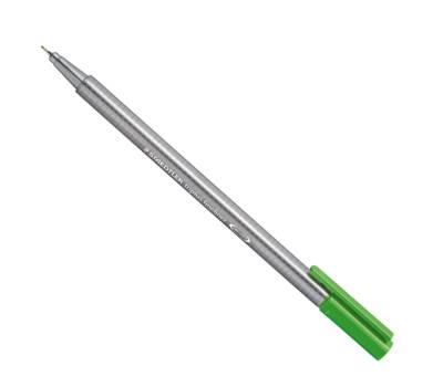 Penna Fineliner triplus - tratto 0,3 mm - verde chiaro - conf. 10 pezzi - Staedtler - 334-51 - 4007817334041 - DMwebShop