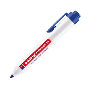 Marcatore permanente 11 Retract - punta conica - 1,5 - 3 mm - blu - Edding - 4-11003 - 4004764869527 - DMwebShop