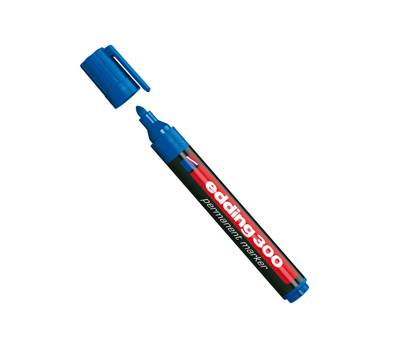 Marcatore permanente 300 - punta conica - 1,5 - 3 mm - blu - conf. 10 pezzi - Edding - 4300003 - 4004764390588 - DMwebShop