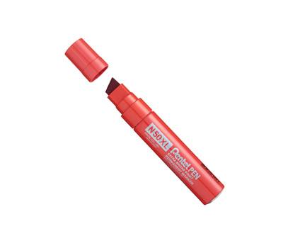 Marcatore permanente N50XL - punta scalpello - rosso - Pentel - N50XL-B - 884851030023 - DMwebShop