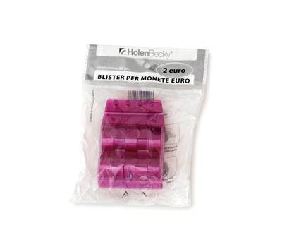 Portamonete - PVC - 2 euro - viola - blister 20 pezzi - Holenbecky - 8007/20 - 8028422680077 - DMwebShop