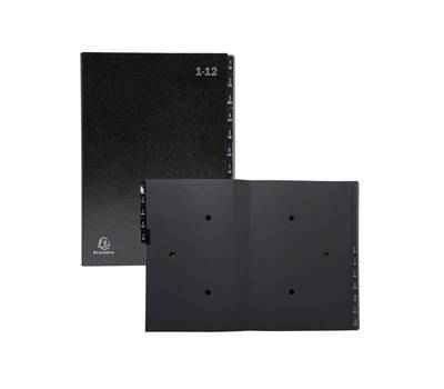 Classificatore numerico 1,12 Ordonator 25 x 33 cm nero - 17851