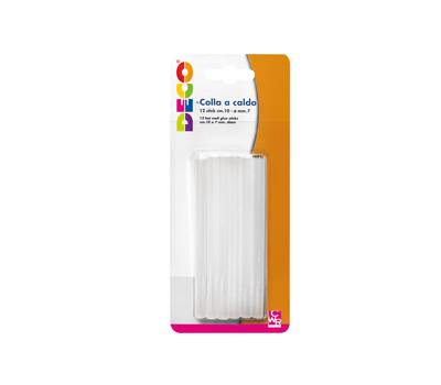 Colla per pistola mini diametro 7 mm trasparente lunghezza 10 cm - 16844