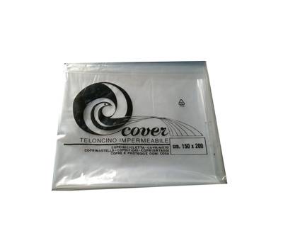 Telo copritutto 150 x 200 cm PE trasparente - 17960