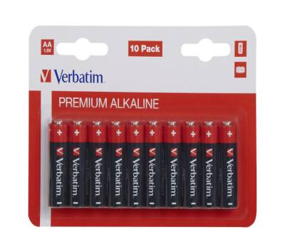 Blister 10 Pile alkaline Stilo AA - Verbatim - 49875 - 23942498759 - DMwebShop