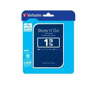 USB 3.0 portatile Store 'N'Go 9,5 mm drive - Blu - 1 Tb - Verbatim - 53200 - 23942532002 - DMwebShop