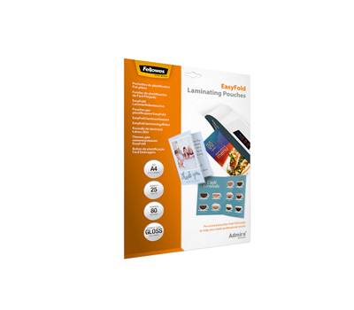 Pouches Admire Easyfold - A4 - cordonate - scatola 25 pezzi - Fellowes - 5601901 - 43859730858 - DMwebShop