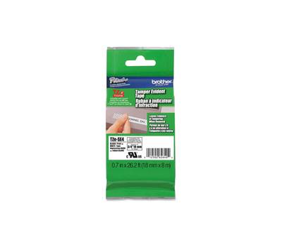 Nastro di sicurezza - nero-bianco - TZES4 - 18 mm x 8 mt - Brother - TZeSE4 - 4977766692236 - DMwebShop
