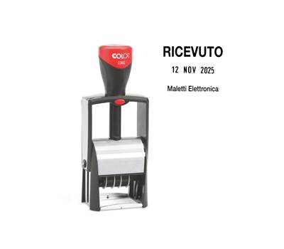 Timbro Datario Classic Line 5 righe 3 x 4,5 cm autoinchiostrante - 2037