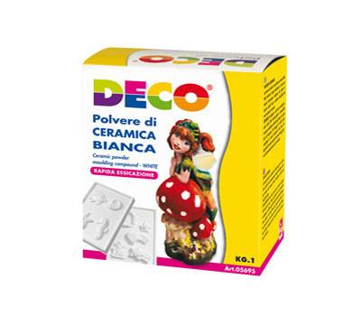 Polvere di ceramica bianca - 1 kg - Deco - 05695 - 8004957056952 - DMwebShop