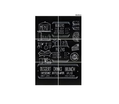 Lavagna da parete XXL - 40 x 40 cm - nero - set 6 pezzi affiancabili - Securit - FB-XXL - 8719075285237 - DMwebShop