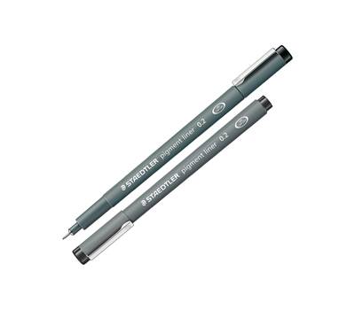 Pennarello Pigment Liner 308 - nero - 0,2 mm - conf. 10 pezzi - Staedtler - 308 02-9 - 4007817327081 - DMwebShop
