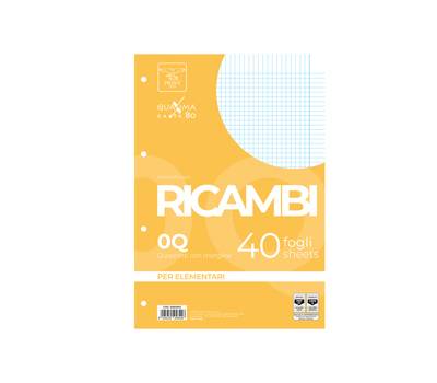 Ricambi forati Quaxima - A4 - 5 mm - con margine - 80 gr - 40 fogli - Pigna - 00629030Q - 8005235258426 - DMwebShop Ricambi forati Quaxima - A4 - 5 mm - con margine - 80 gr - 40 fogli - Pigna - 00629030Q - 8005235258426 - DMwebShop