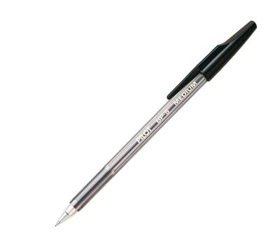 Penna a sfera BP S - punta media 1 mm - nero - conf. 12 pezzi - Pilot - 001630 - 4902505084621 - DMwebShop