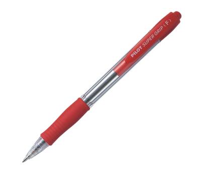 Penna sfera a scatto Super Grip - punta fine 0,7 mm - rosso - conf. 12 pezzi - Pilot - 001533 - 4902505154652 - DMwebShop