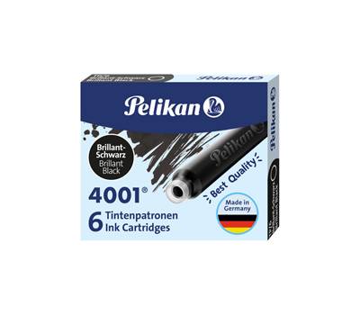 Cartucce inchiostro 4001 TP/6 - lunghezza 39 mm - nero - conf. 6 pezzi - Pelikan - 100401546 - 4012700301215 - DMwebShop