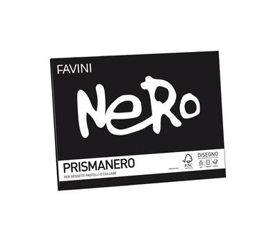 Album Prismanero - 24 x 33 cm - 10 fogli - 128 gr - monoruvido - conf. 20 pezzi - Favini - A12A244 - 8007057209112 - DMwebShop