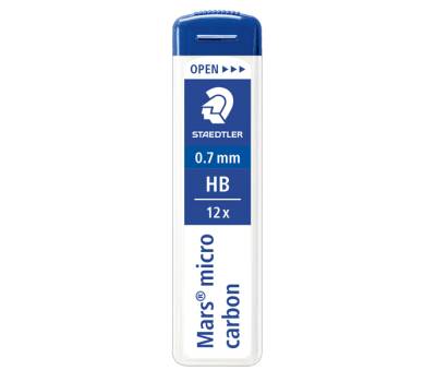 Astuccio 12 Mine Mars Micro mina - 0,7 mm - gradazione HB - conf. 12 pezzi - Staedtler - 250 07-HB - 4007817213896 - DMwebShop