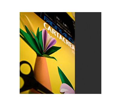 Cartoncino CartaCrea - 35 x 50 cm - 220 gr - nero 115 - blister 10 fogli - Fabriano - 46435115 - 8001348127673 - DMwebShop