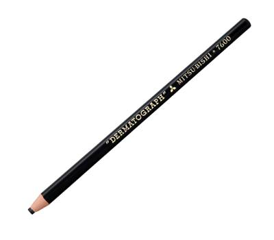 Matita dermotografica 7600 - nero - conf. 12 pezzi - Uni Mitsubishi - M 7600 N - 4902778005668 - DMwebShop